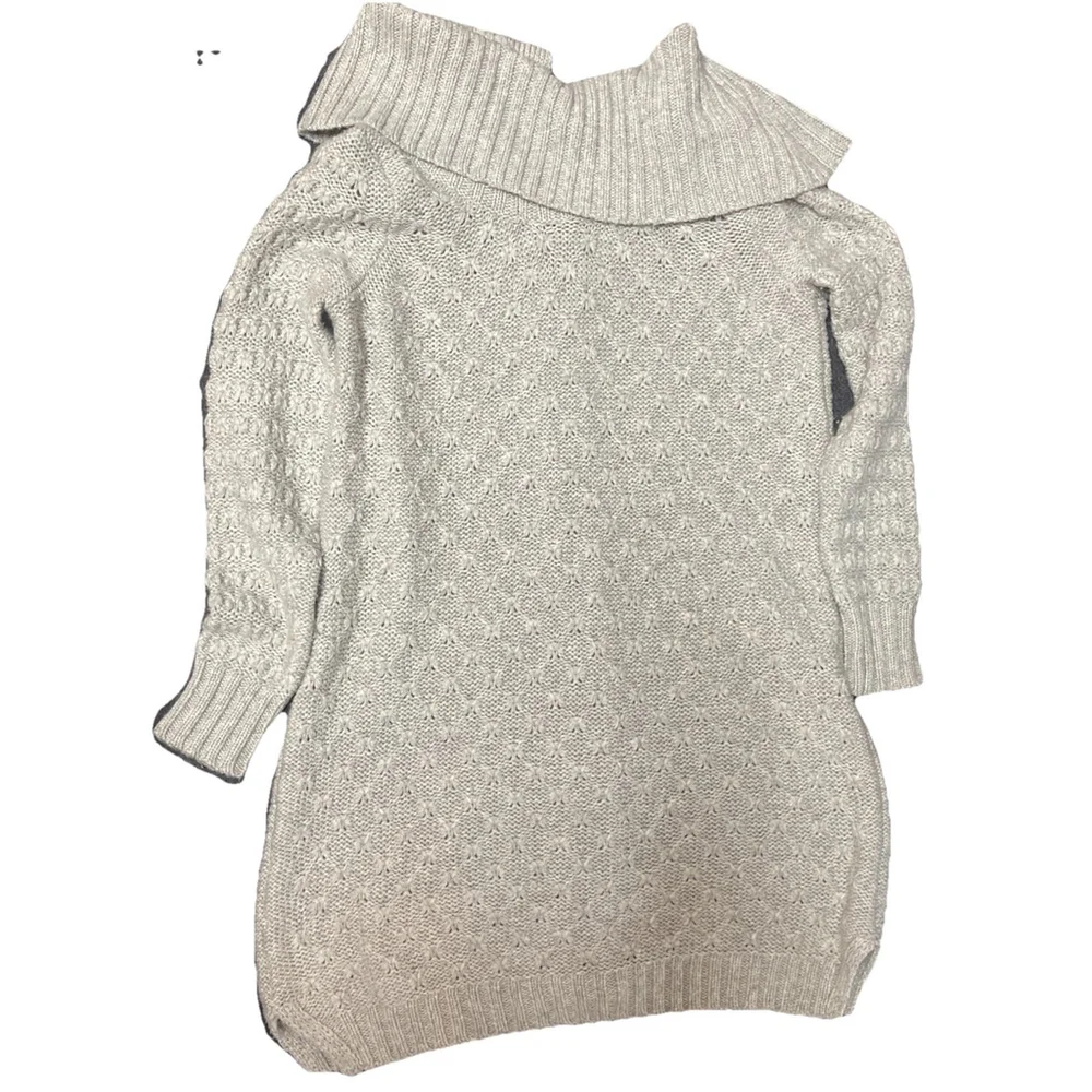 Sparrow By Anrhropology Gray Cowl Neck 40% Merino Buttoned Cardigan Sz L $158